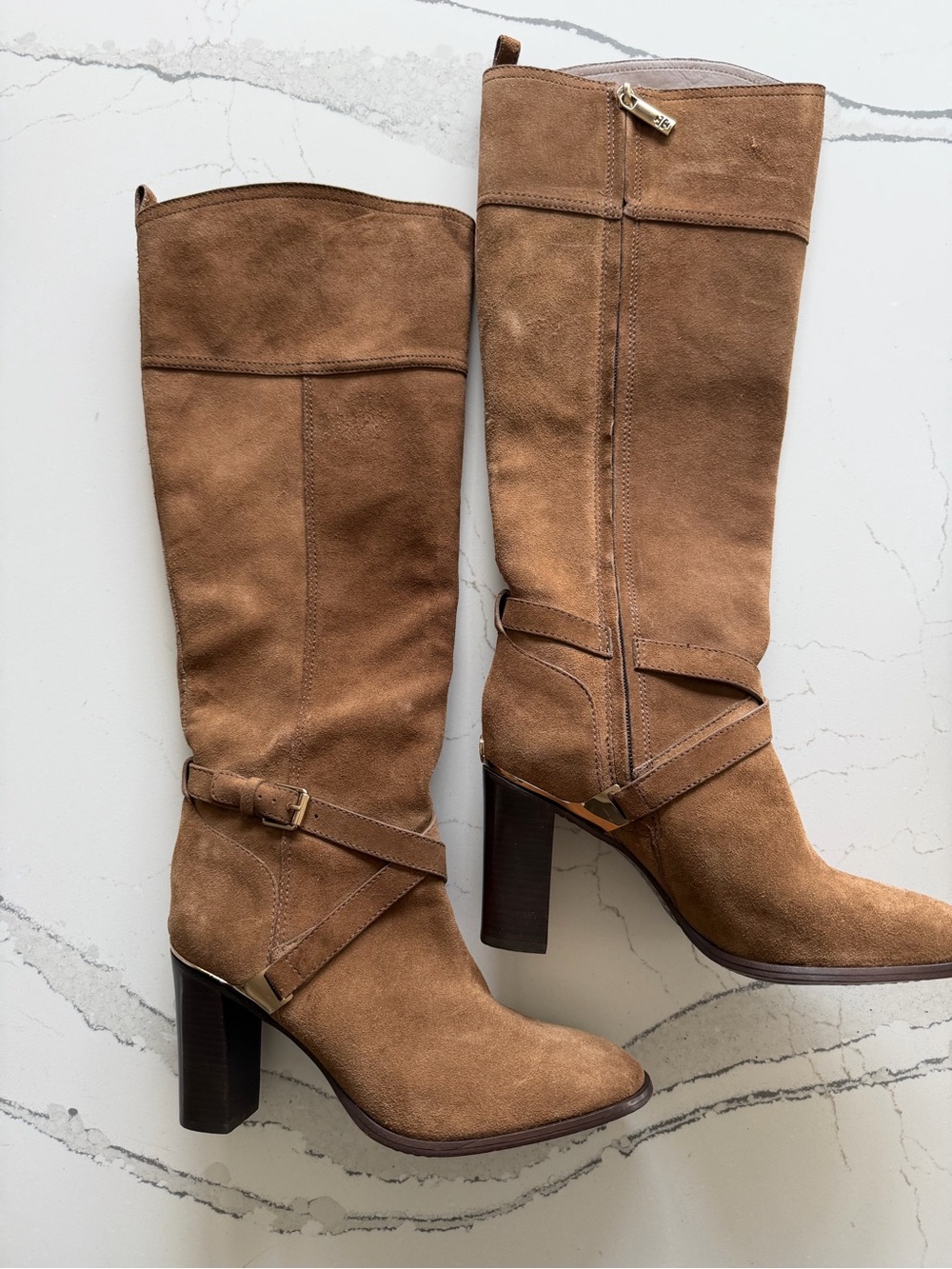 Tory Burch Suede Knee-High Boots, size 9